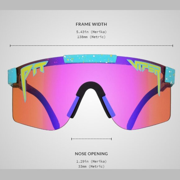 NEW Pit Viper Motorboat Sunglasses Sunset Amber Mirror Lens UV/UVB Beach Sports - Picture 6 of 8